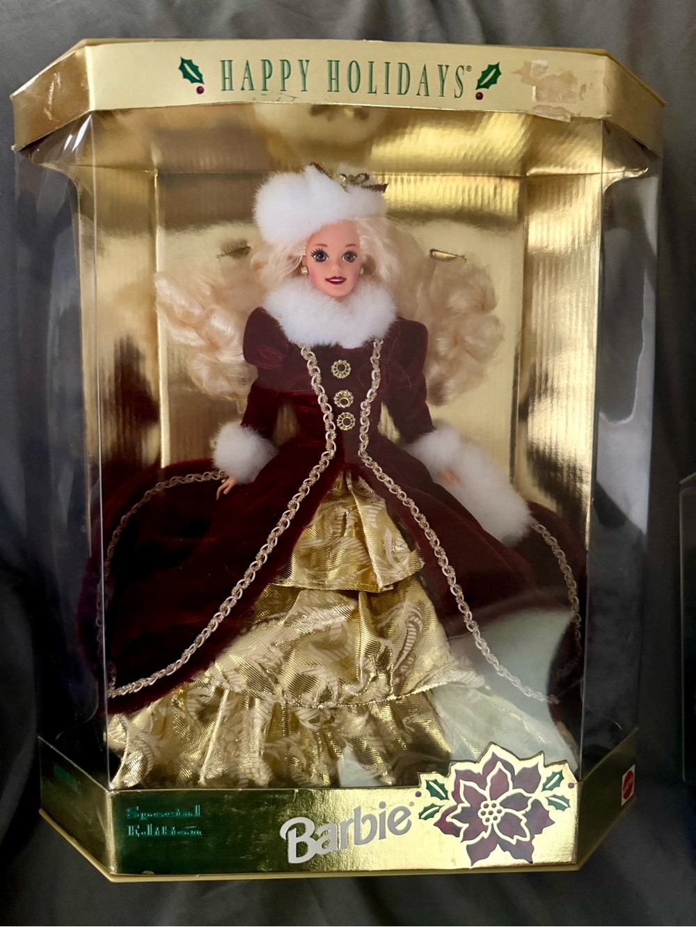 Barbie Holiday Collector Doll - Burgundy & Gold